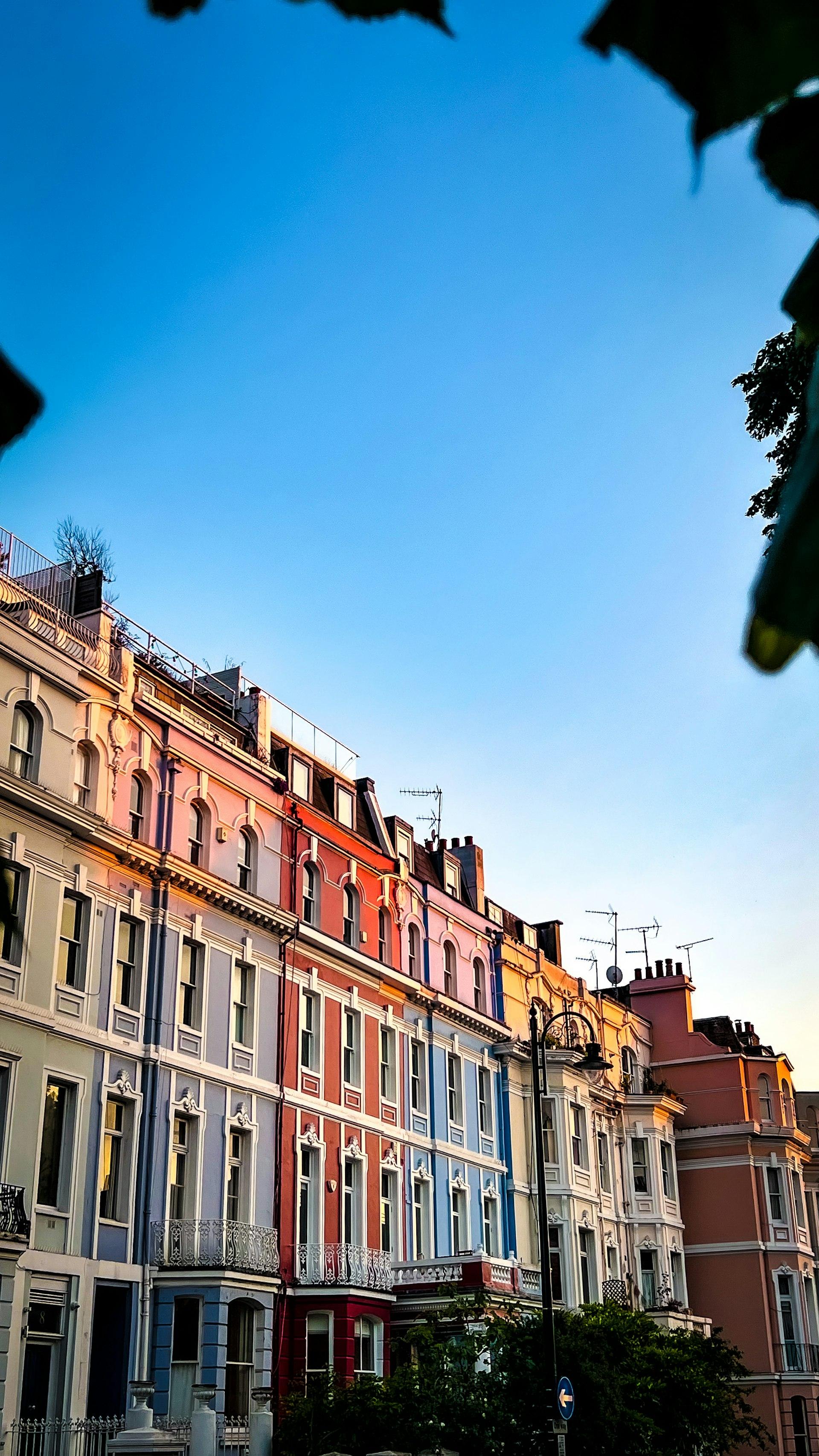 Colourful Portobello Road area for Notting Hill driving lessons